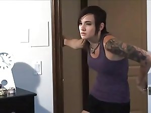 Emo girl seduces and fucks not her sister